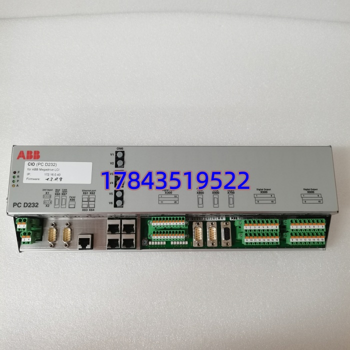 ABB PCD232A 3BHE022293R0101 | UNITROL 6000 励磁系统 I/O 模块