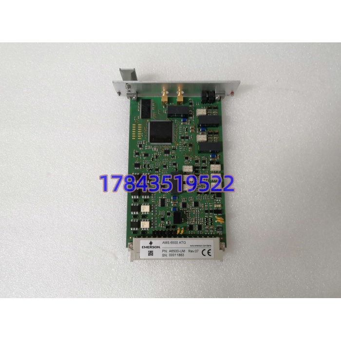 EMERSON A6500-UM | AMS 6500 ATG 通用测量卡 双通道振动监测