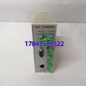 ABB LD800HSE | FF 现场总线链接设备 HSE 转 H1 网关 ABB LD800HSE (3BDH000320R02) | 4 路 H1 接口 冗余通信模块