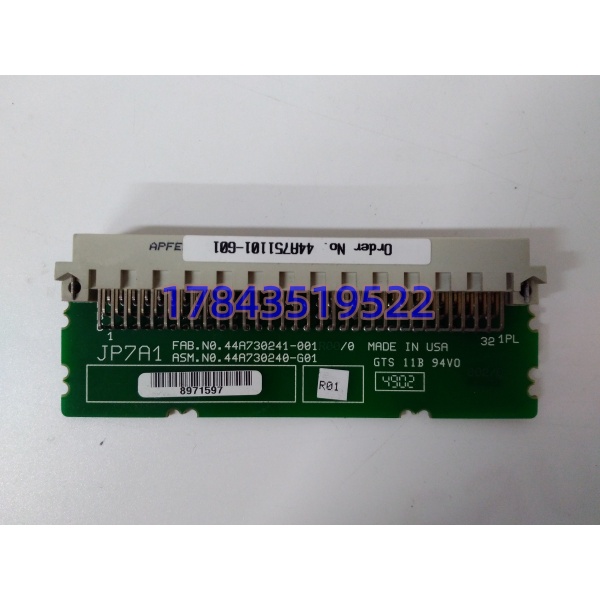 GE 44A751101-G01 | 适配 VME 涡轮主控机架 信号转接缓冲背板卡