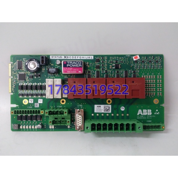 ABB 3BHE019958R0102 | 励磁柜机架插卡式信号板