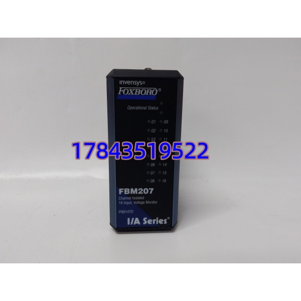 Foxboro FBM207 P0914TD | 16 通道电压监测卡 - 图片 4