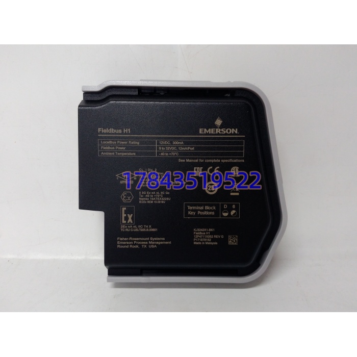 Emerson KJ3242X1‑BK1|FF H1 现场总线通讯卡